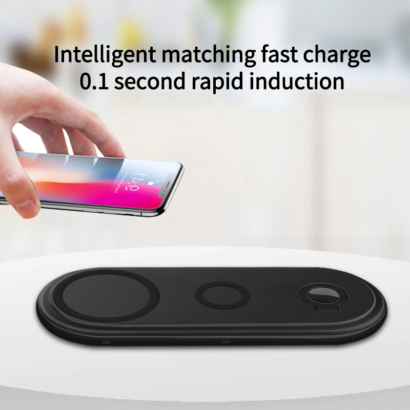 3 in 1 Qi Wireless Charger Fast Charging Dock Airpower Phone Charging Pad Ultra Slim for Apple Devices iPhone Samsung