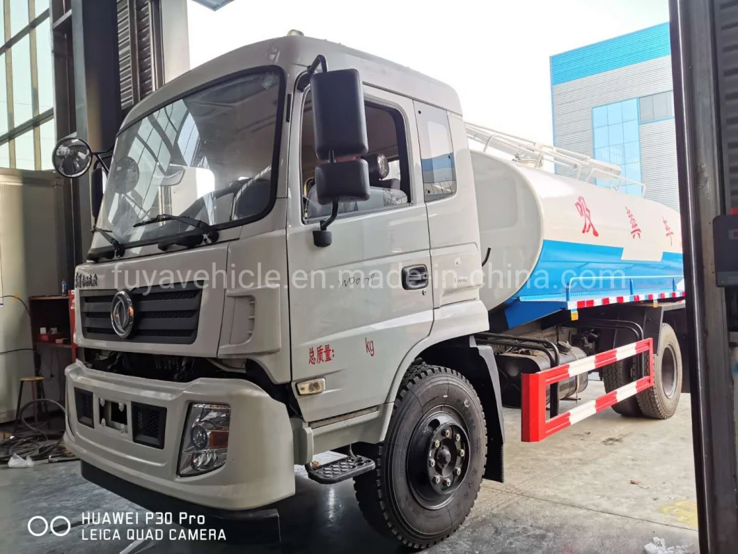 10m3 Liquid Waste Disposal Truck 12m3 Septic Tank Pumping Trucks Made by Dongfeng 190HP Cu Mmins Engine